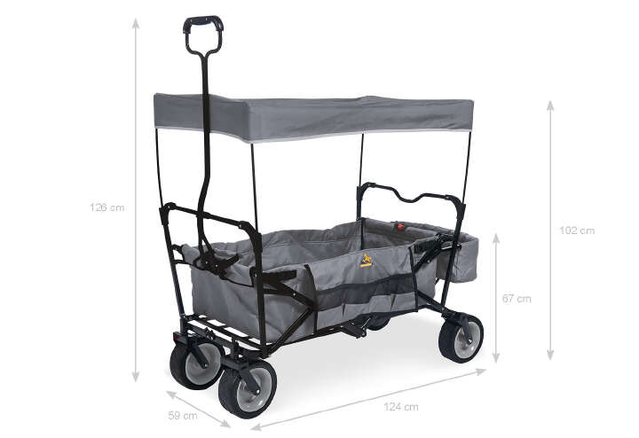 Pinolino Klapp-Bollerwagen Paxi mit Sonnendach